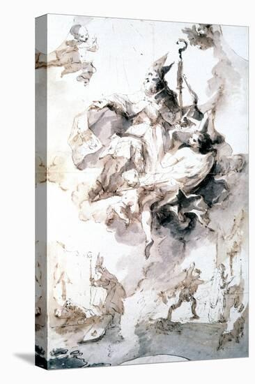 Crowning Glory of Saint Stanislas, C1744-1796-Franz Anton Maulbertsch-Stretched Canvas