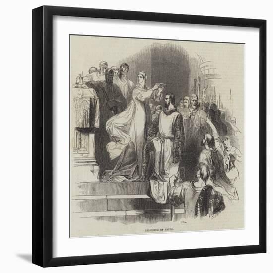 Crowning of Bruce-null-Framed Giclee Print