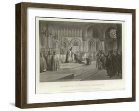 Crowning of the Emperor Charlemagne-Alonzo Chappel-Framed Giclee Print