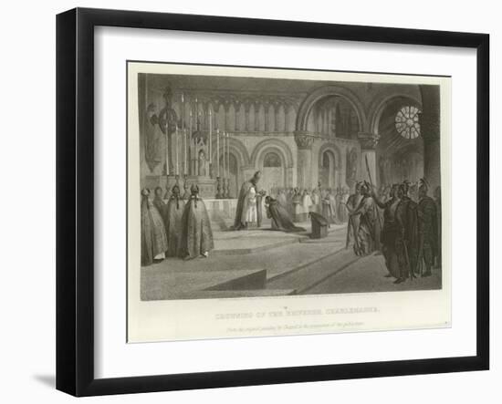 Crowning of the Emperor Charlemagne-Alonzo Chappel-Framed Giclee Print
