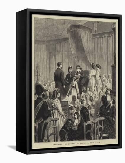 Crowning the Rosiere at Nanterre, Near Paris-null-Framed Stretched Canvas