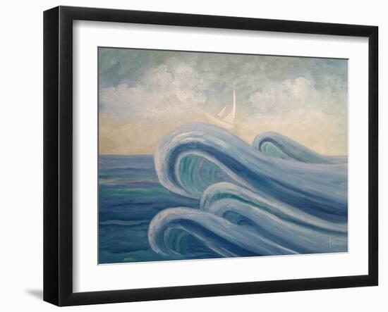 Crowning the Waves-Angeles M Pomata-Framed Giclee Print