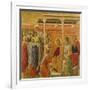 Crowning with Thorns, Detail of Tile from Episodes from Christ's Passion and Resurrection-Duccio Di buoninsegna-Framed Giclee Print