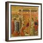 Crowning with Thorns, Detail of Tile from Episodes from Christ's Passion and Resurrection-Duccio Di buoninsegna-Framed Giclee Print