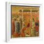 Crowning with Thorns, Detail of Tile from Episodes from Christ's Passion and Resurrection-Duccio Di buoninsegna-Framed Giclee Print