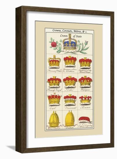 Crowns, Coronets and Mitres-Hugh Clark-Framed Art Print