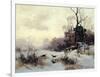 Crows in a Winter Landscape, 1907-Karl Kustner-Framed Giclee Print