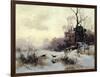 Crows in a Winter Landscape, 1907-Karl Kustner-Framed Giclee Print