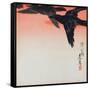 Crows in Flight in a Red Sky-Shibata Zeshin-Framed Stretched Canvas