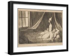 Croyant L'Apercevoir-Honore Daumier-Framed Giclee Print