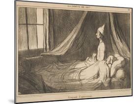 Croyant L'Apercevoir-Honore Daumier-Mounted Giclee Print