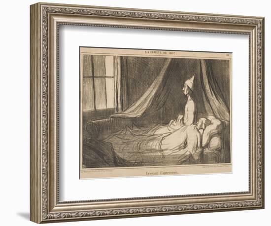 Croyant L'Apercevoir-Honore Daumier-Framed Giclee Print