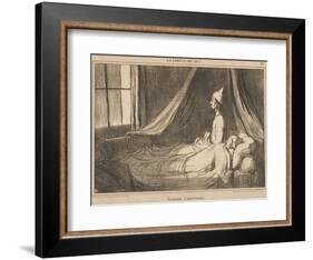 Croyant L'Apercevoir-Honore Daumier-Framed Giclee Print