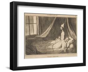 Croyant L'Apercevoir-Honore Daumier-Framed Giclee Print