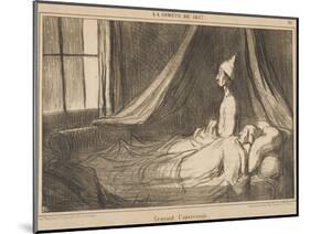 Croyant L'Apercevoir-Honore Daumier-Mounted Giclee Print