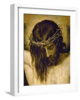 Crucified Christ (Detail of the Head), Cristo Crucificado-Diego Velazquez-Framed Premium Giclee Print