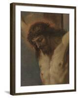 Crucified Christ with Saints Anthony of Padua, Madeleine and Valentine-Sebastiano Ricci-Framed Giclee Print