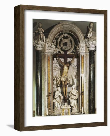 Crucifix Altar from Recco Parish Church-null-Framed Giclee Print