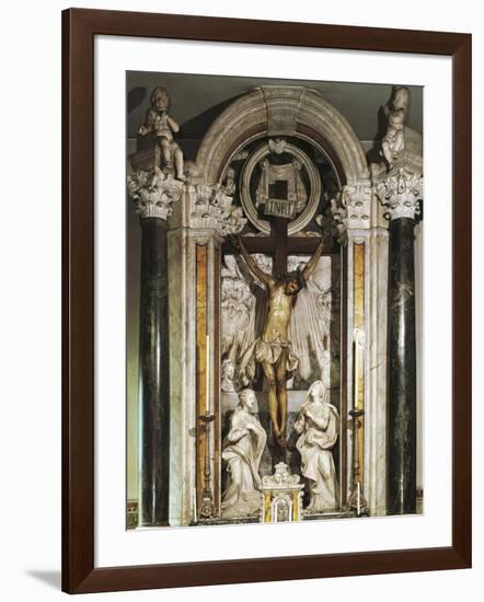 Crucifix Altar from Recco Parish Church-null-Framed Giclee Print