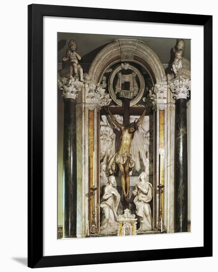 Crucifix Altar from Recco Parish Church-null-Framed Giclee Print