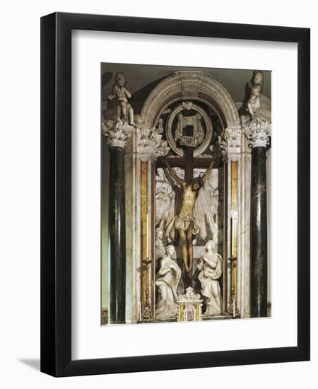 Crucifix Altar from Recco Parish Church-null-Framed Premium Giclee Print