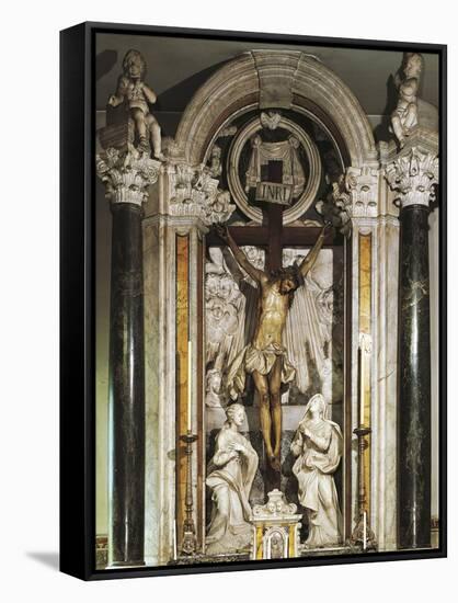 Crucifix Altar from Recco Parish Church-null-Framed Stretched Canvas