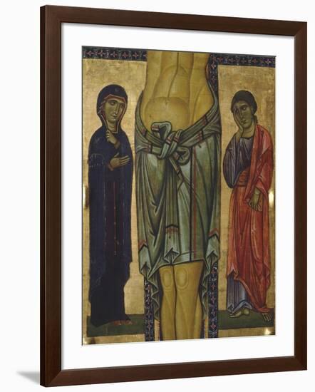 Crucifix by Berlinghiero Berlinghieri, Detail of Central Part, 13th Century-null-Framed Giclee Print