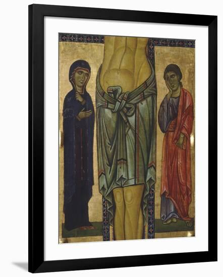 Crucifix by Berlinghiero Berlinghieri, Detail of Central Part, 13th Century-null-Framed Giclee Print