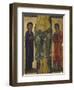 Crucifix by Berlinghiero Berlinghieri, Detail of Central Part, 13th Century-null-Framed Premium Giclee Print