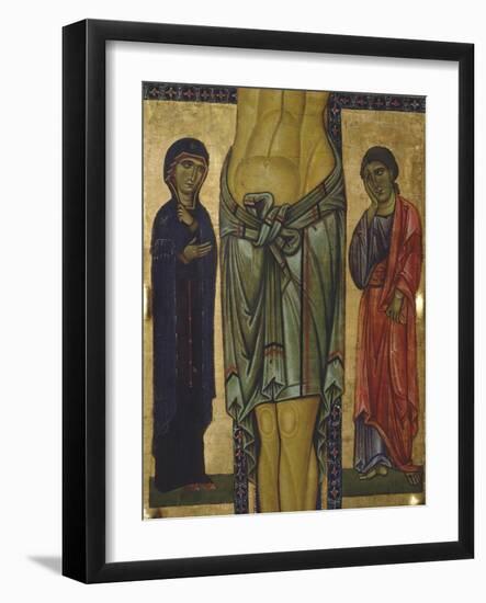 Crucifix by Berlinghiero Berlinghieri, Detail of Central Part, 13th Century-null-Framed Giclee Print