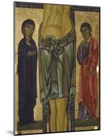 Crucifix by Berlinghiero Berlinghieri, Detail of Central Part, 13th Century-null-Mounted Giclee Print