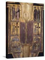 Crucifix, Detail of Central Part, 12th Century-null-Stretched Canvas