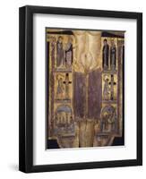 Crucifix, Detail of Central Part, 12th Century-null-Framed Premium Giclee Print