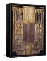 Crucifix, Detail of Central Part, 12th Century-null-Framed Stretched Canvas