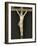 Crucifix en ivoire sur fond de velours, dans un cadre-null-Framed Giclee Print