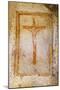 Crucifix Fresco in a Cave Church in the Sassi Area of Matera, Basilicata, Italy, Europe-Martin-Mounted Photographic Print