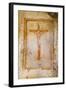 Crucifix Fresco in a Cave Church in the Sassi Area of Matera, Basilicata, Italy, Europe-Martin-Framed Photographic Print