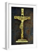 Crucifix Painted Gold-Den Reader-Framed Photographic Print