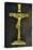 Crucifix Painted Gold-Den Reader-Stretched Canvas