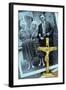 Crucifix Painted Gold-Den Reader-Framed Photographic Print