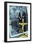 Crucifix Painted Gold-Den Reader-Framed Photographic Print