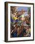 Crucifix with Angels, Circa 1660-Charles Le Brun-Framed Giclee Print