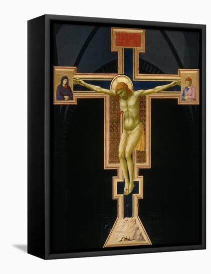 Crucifix-Giotto di Bondone-Framed Stretched Canvas