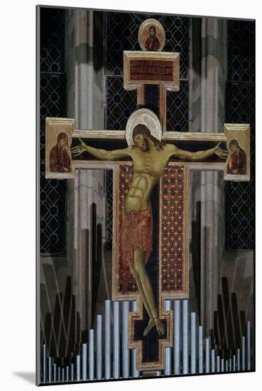 CRUCIFIXION - 1260 - ITALIAN GOTHIC - DUECENTO. Location: IGREJA DE SAO DOMINGOS, AREZZO, ITALIA-CIMABUE-Mounted Premium Giclee Print