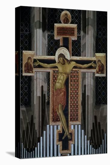 CRUCIFIXION - 1260 - ITALIAN GOTHIC - DUECENTO. Location: IGREJA DE SAO DOMINGOS, AREZZO, ITALIA-CIMABUE-Stretched Canvas