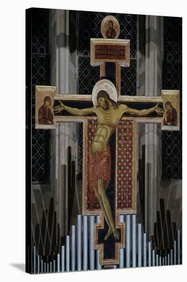 CRUCIFIXION - 1260 - ITALIAN GOTHIC - DUECENTO. Location: IGREJA DE SAO DOMINGOS, AREZZO, ITALIA-CIMABUE-Stretched Canvas