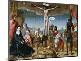 Crucifixion, 1509-1518-Juan de Flandes-Mounted Giclee Print