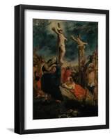 Crucifixion, 1835-Eugene Delacroix-Framed Giclee Print