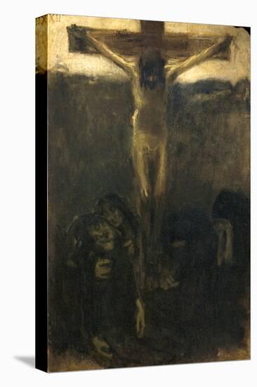 Crucifixion, 1890-1900-Gaetano Previati-Stretched Canvas
