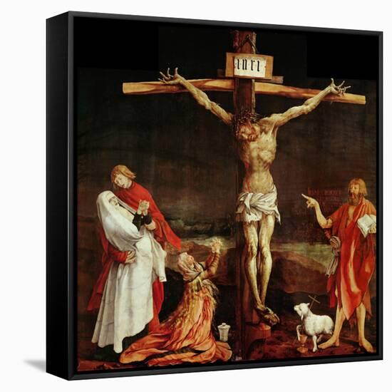 Crucifixion, a Panel from the Isenheim Altar, Limewood (Around 1515)-Matthias Gr?newald-Framed Stretched Canvas